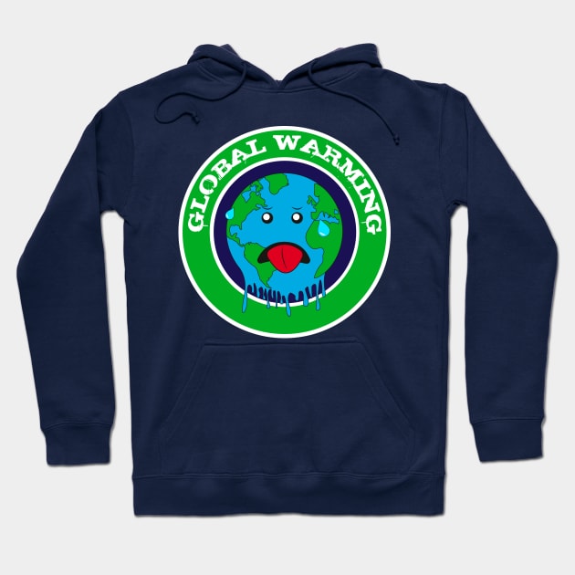 worried earth, global warming Hoodie by NinoRc